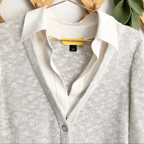 St. John Cardigan With Blouse